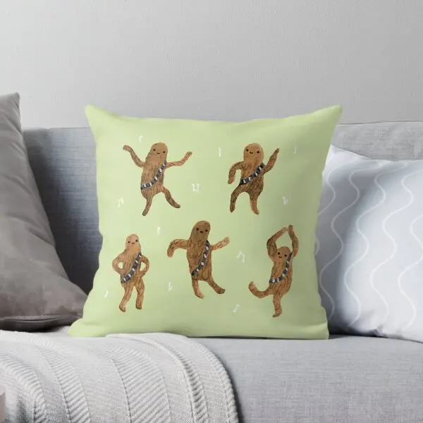 Wookie Dance Party  Printing Throw Pillow Cover Bedroom Sofa Fashion Car Hotel Square Cushion Pillows not include One Side