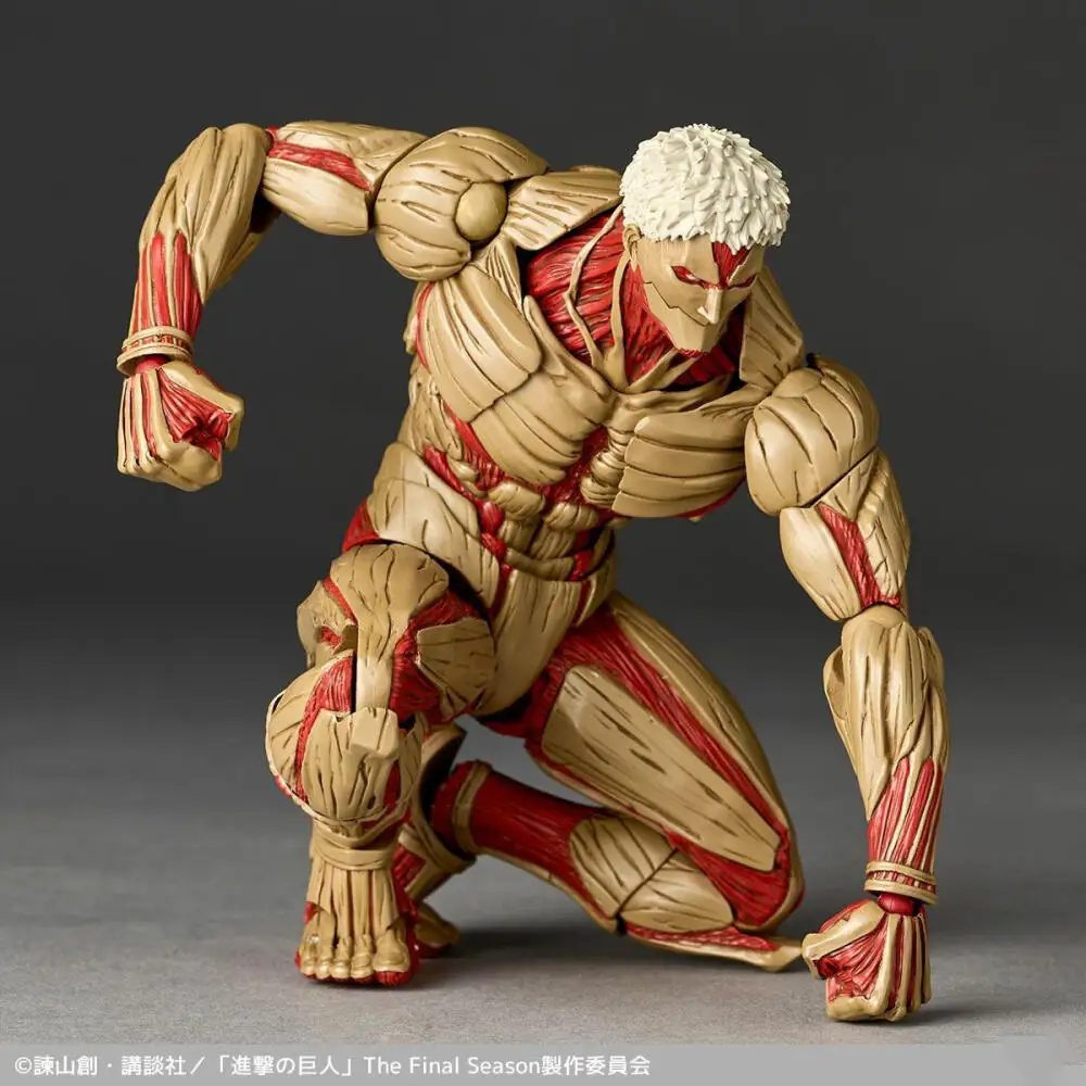 Hot Sale In Stock Kaiyodo Revoltech Amazing Yamaguchi Attack on Titan Armored Titan Female Titan Beast Titan Figure Anime Action