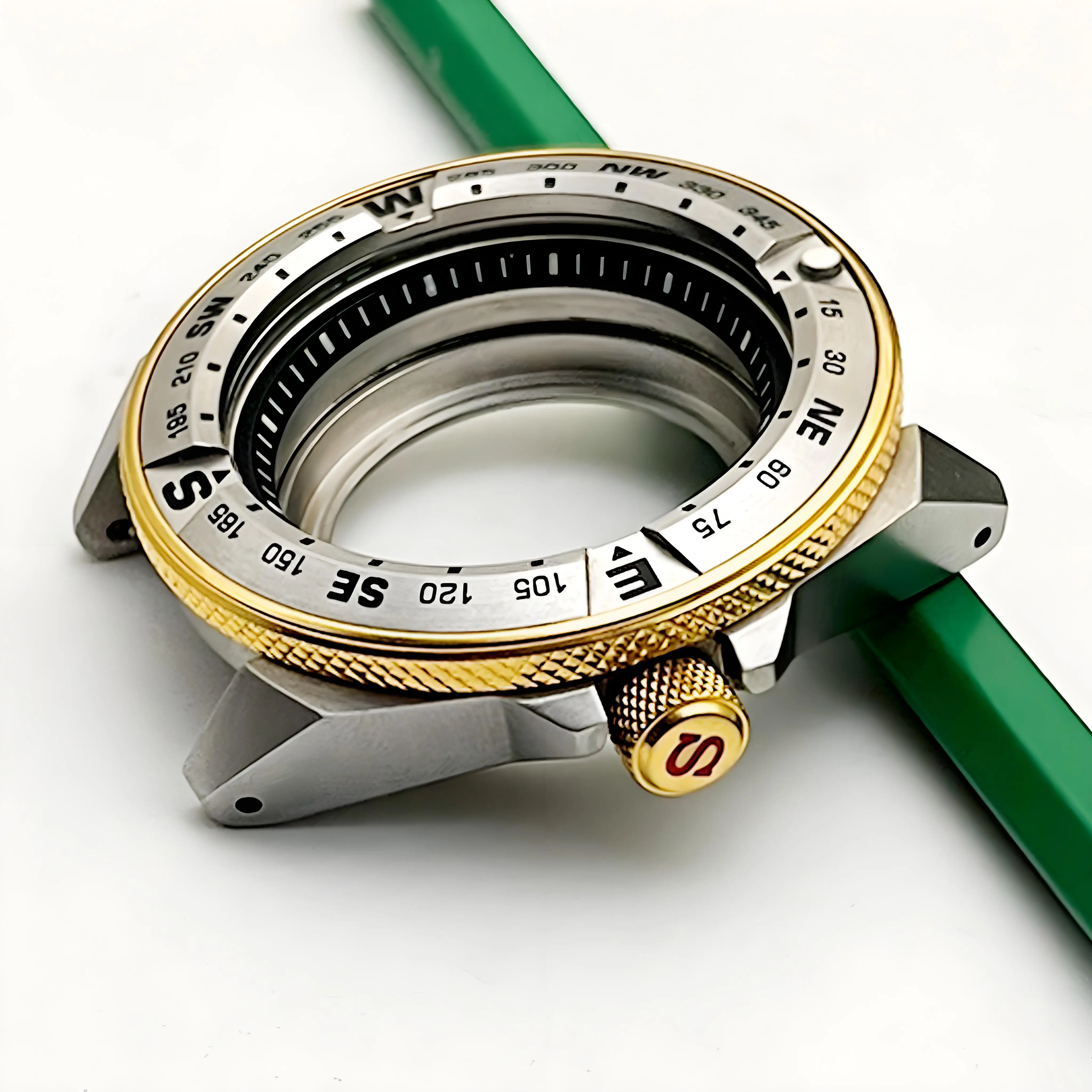

Mod Samurai Case NH35 Case Gold Bezel Fits The NH34 NH35 NH36 Movement