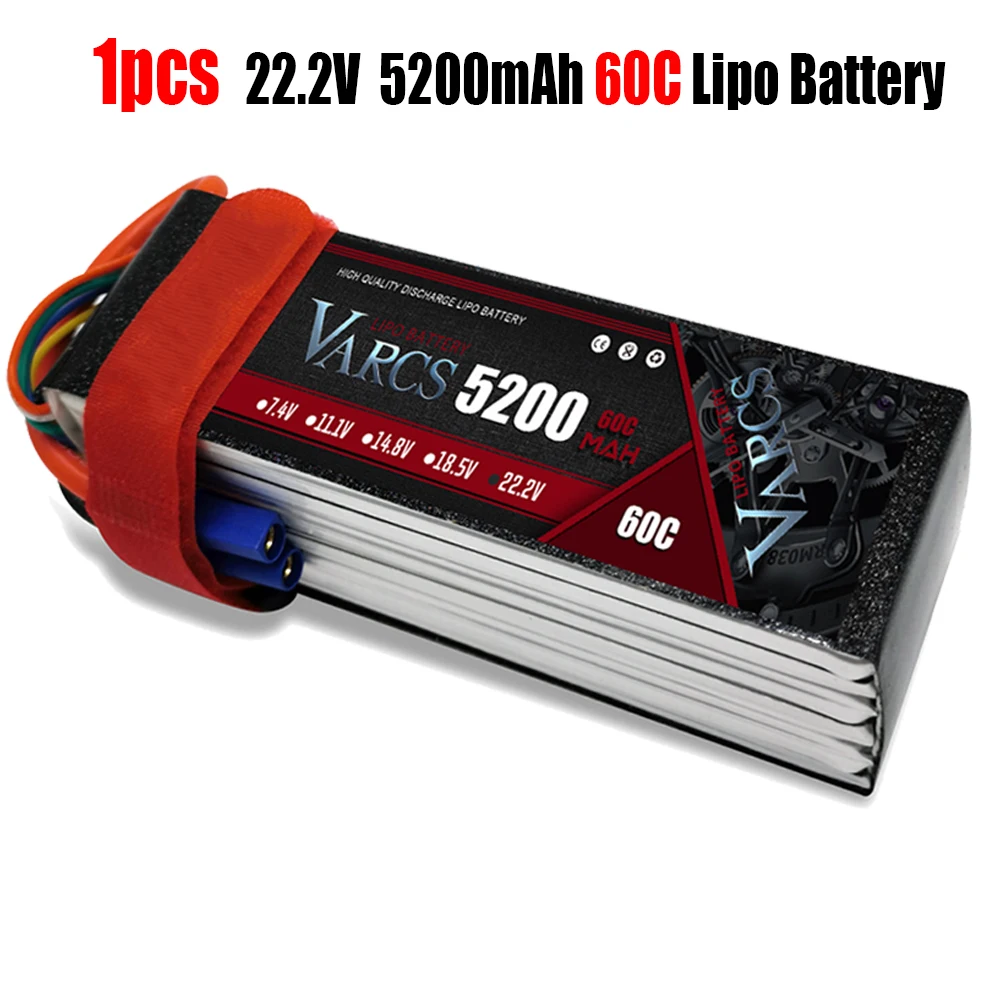 

Lipo Batteries VARCS 7.4V 11.1V 14.8V 22.2V 2S 3S 4S 6S 5200Mah 6300Mah 6500mAh 6200mAh 8000mAh 7000mAh For RC truck Drone