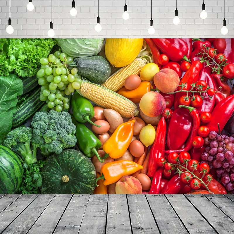 Fondo de fotografía sardines frescos salmón verduras frutas nueces semillas hierbas aceite de oliva superfood fiesta telón de fondo pancarta de pared