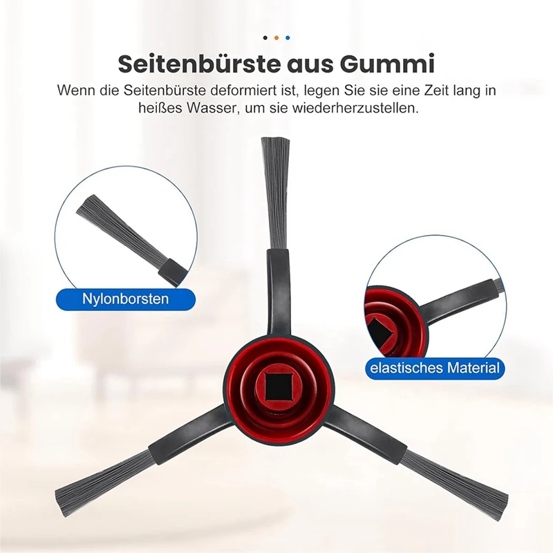 A44F-For Ecovacs Deebot N20 Pro Plus / N20 Plus / N20 Robot Vacuum Cleaner Main Side Brushes Hepa Filters Mop Pads Parts