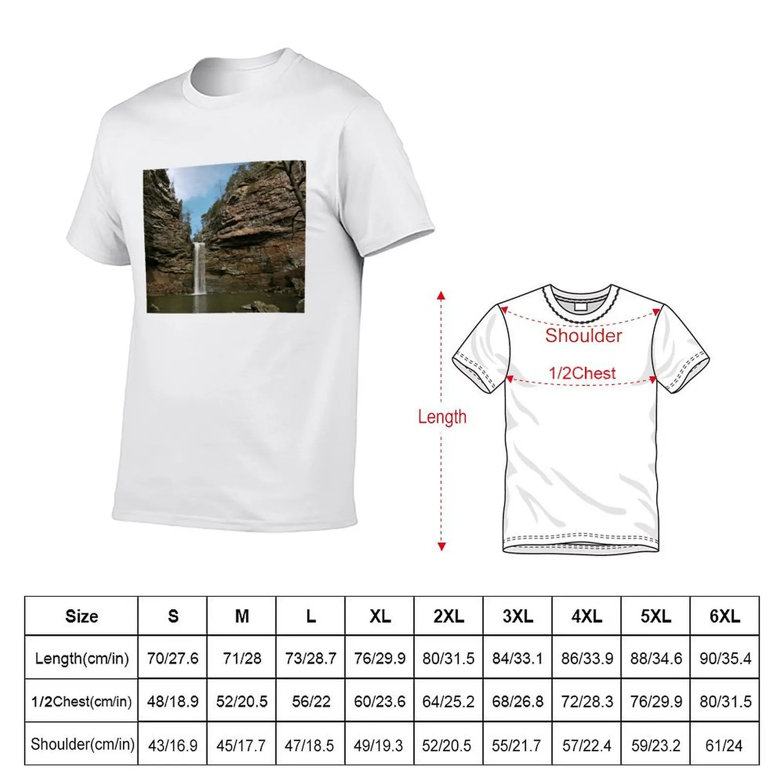 Cedar Creek Falls, Petit Jean T-Shirt cotton t shirt pack men t shirt cotton 100% t shirts for man cotton T-shirt