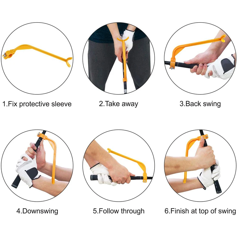 Golf Swing Trainer Beginner Gesture Alignment practice Guide Golf Clubs Gesture Correct Wrist Training Aid Aids Gift For Golfers