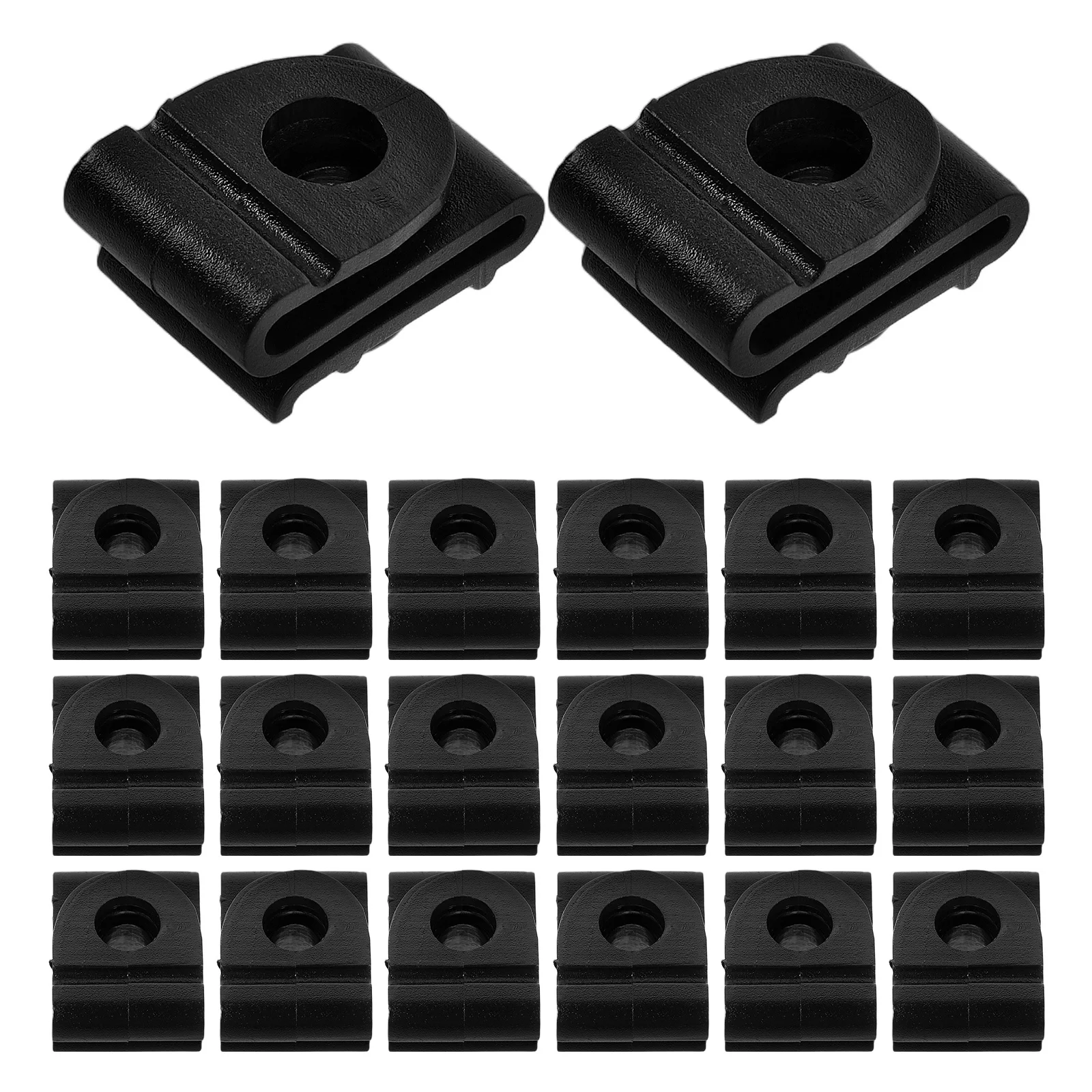 

20pcs Car Body Clips Fasteners Plastic U-Shaped Nut For Underbody Panel Wheel Arch Cover Bumper Retainer Automotive Fixing