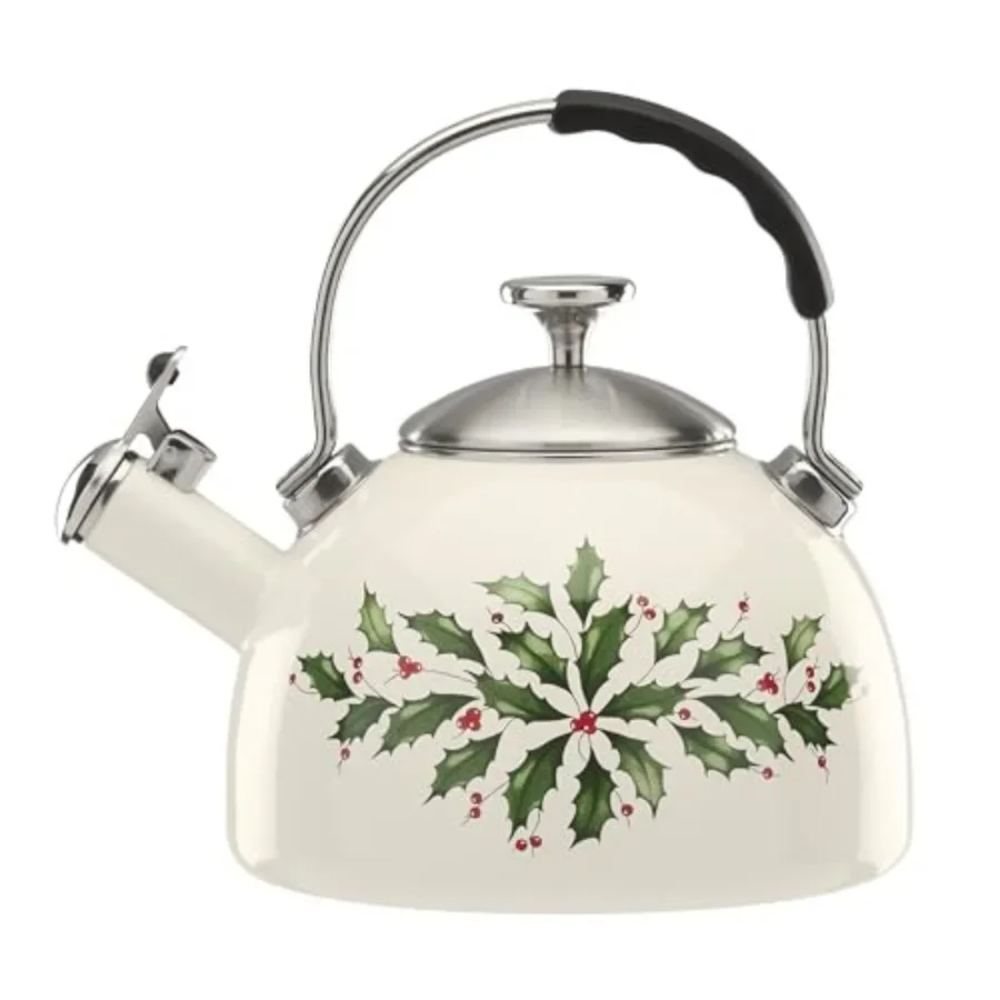 

892561 Holiday Tea Kettle Christmas Theme for Home Decor and Gift Giving Stylish Design with Festive Motifs Perfect for Seasona
