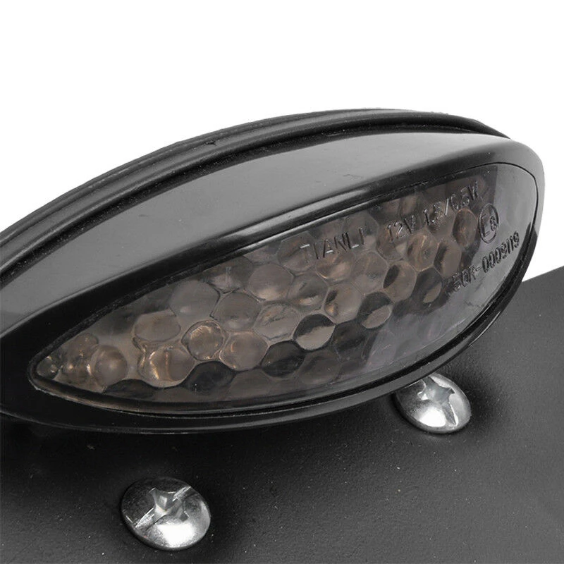 Motorcycle LED Rear Brake Tail Light Stop License Plate Lights For Motorbikes Truck ATV Trailer Cafe Racer