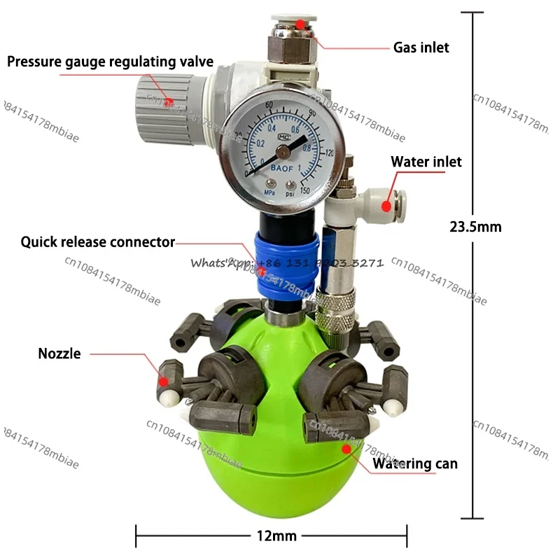 Industrial Humidifier 5 Micron Mushroom Farming Dry Fog Disinfection Mini Air Humidifier Air Atomizing Nozzle Misting Humidifier