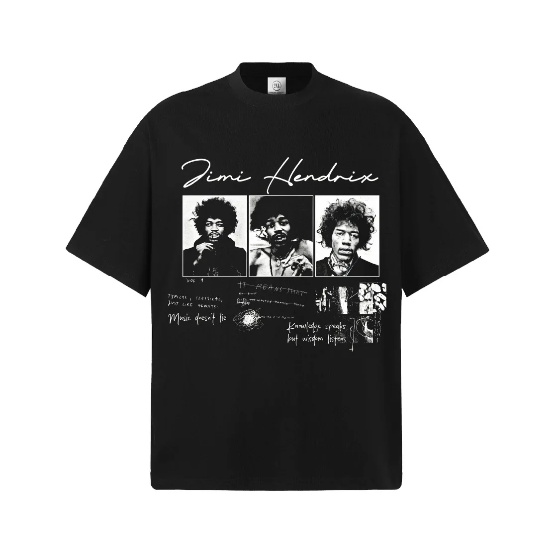 Camiseta gráfica Jimi Hendrix, masculina e feminina, oversized, cantor de rock, casual, algodão, manga curta, vintage, streetwear, top para jovens