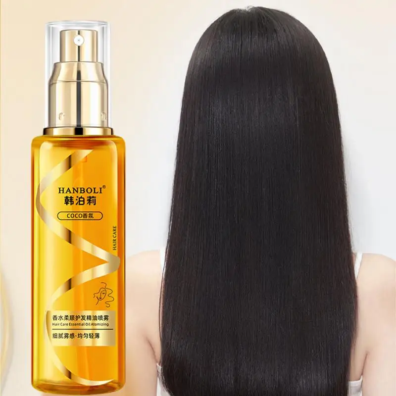 Oil Sheen Spray Gentle And Delicate Aromatherapy Hair Sheen Spray For Curly Hair Oil Sheen Hair Spray For Moisturizing 100ml