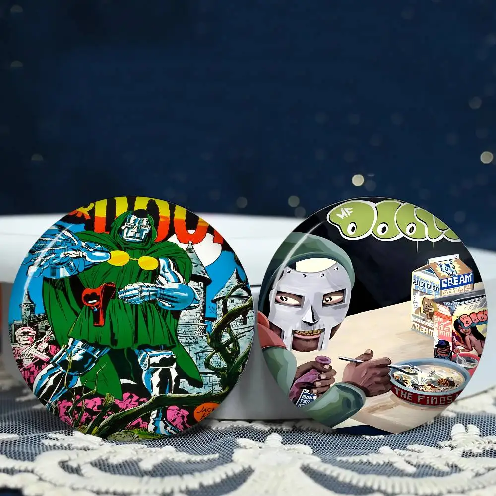M-MF DOOM Rapper 58mm Cute Anime Figure Icon Badge Handmade Tinplate Brooch for Backpack Clothes Chest Ornament Gifts view 6