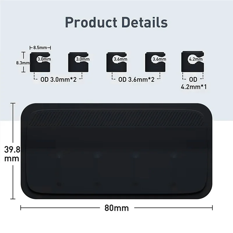 -MEOF-organizador de cables de ratón magnético, Protector de Clip de Cable de escritorio, enrollador de Cable, enchufe de fila, soporte de línea de carga USB fija
