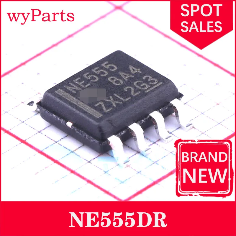 1 Pcs/lot NE555DR NE555 BRAND NEW IC OSC SGL TIMER 100KHZ 8-SOIC