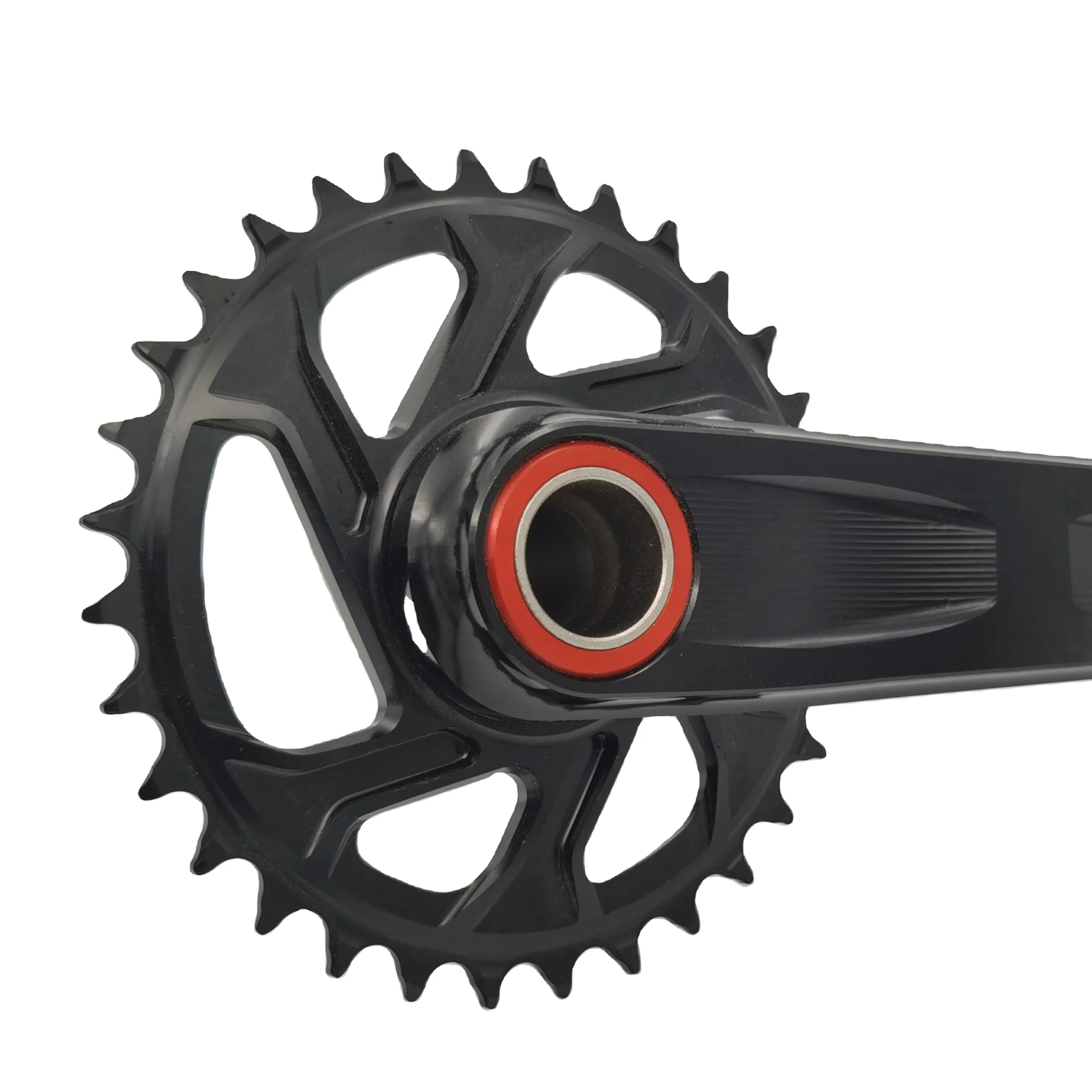 Hollow  Aluminum Crankset, 104BCD Chainrings for MTB & BMX