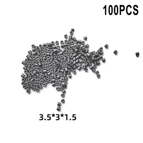 100pcs Hollow Ferrite Beads Filter Rings for Suppressing Spike Interference on Signal and Power Lines in Electronic Applications