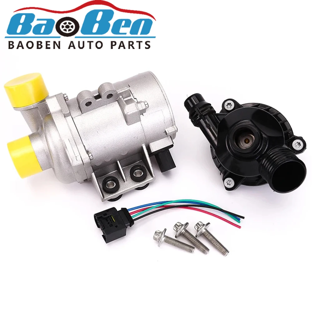 11517586925    Water Pump with Thermostat Kit for Bmw E60 E61 E81 E87 E90 E91 X1 X3 X5 Z4 325I 330I 525I 530I 630I 730I