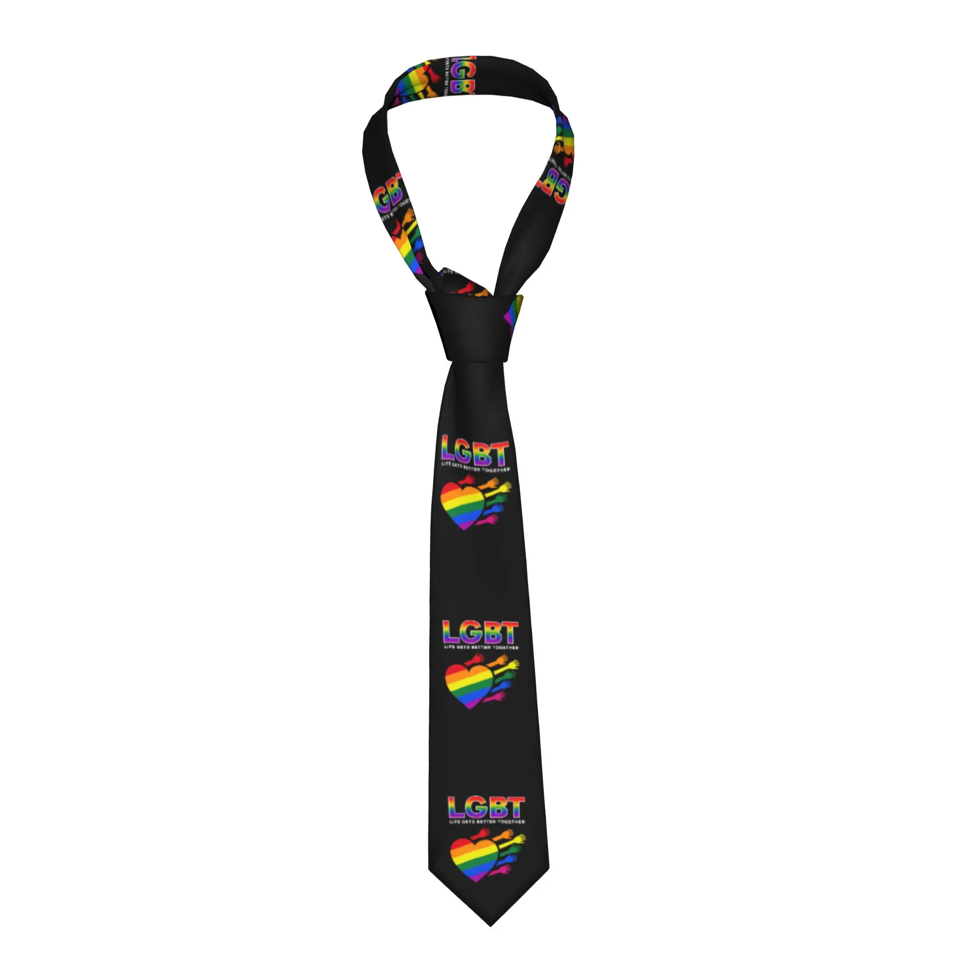 Equality Hurts No One LGBTQ Love Is Love  Neck Ties for Men Fashion  Silk Wedding Neckties