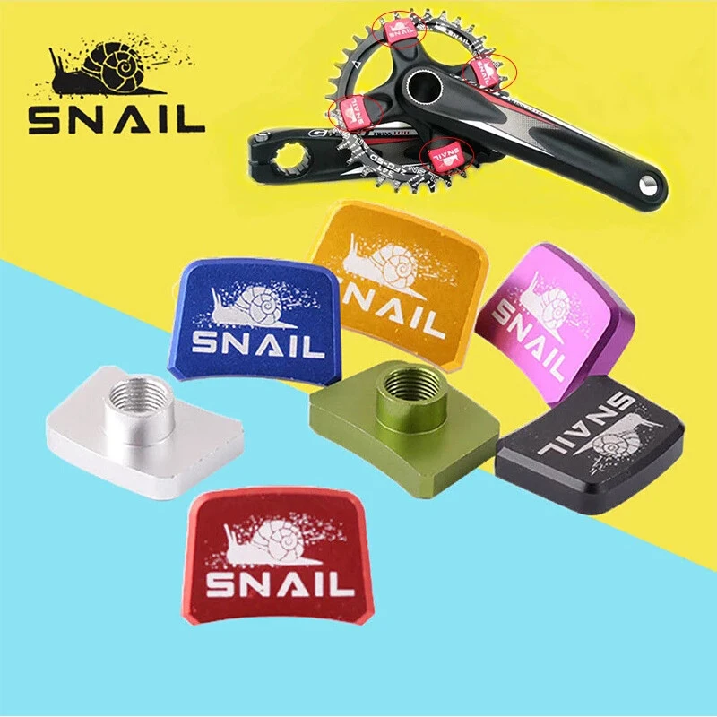 

SNAIL винты для велосипедной звездочки, квадратные кольцевые болты для цепи, 4/1 шт., винт шатуна из алюминиевого сплава MTB, болт звездочки для горного велосипеда