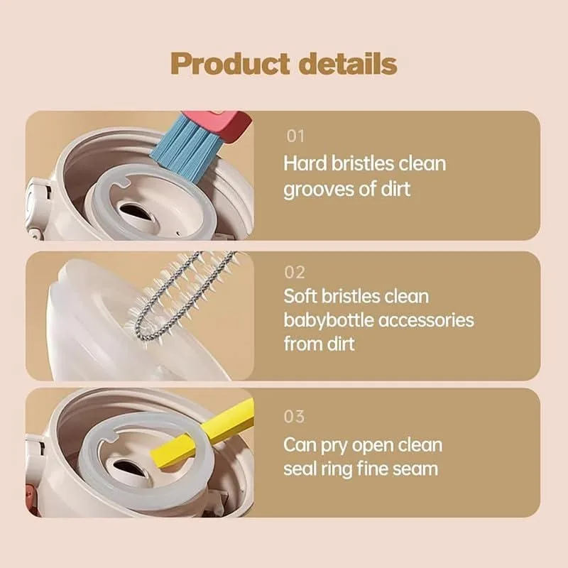 Cup Lid Cleaning Brush, Cup Cleaning Brush Portable Crevice Cleaning Brush Set , Multifunctional Cleaning Brush Cup Lid Cleaner