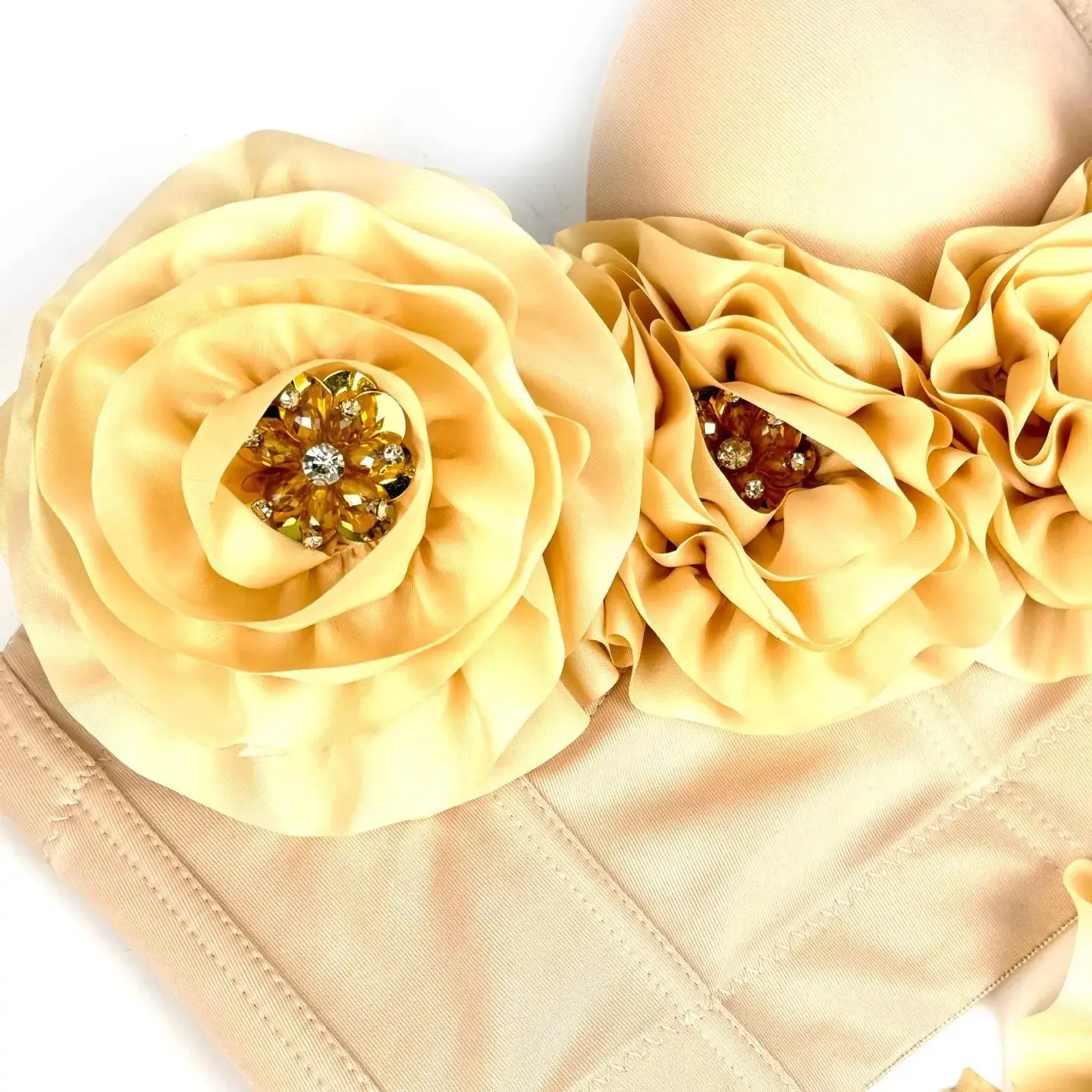 Summer European And American Floral Tassel Fishbone Corset For Women French Handmade Beaded Spicy Girl Battle Dress Inner Top