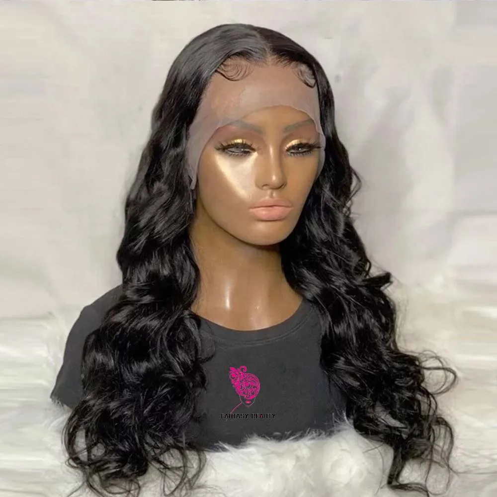 Lace Front Wigs For Black Women Long 30 inch  Loose Wave Middle Part Lace Wig With Baby Hair Easy Install  Human Hair Wigs