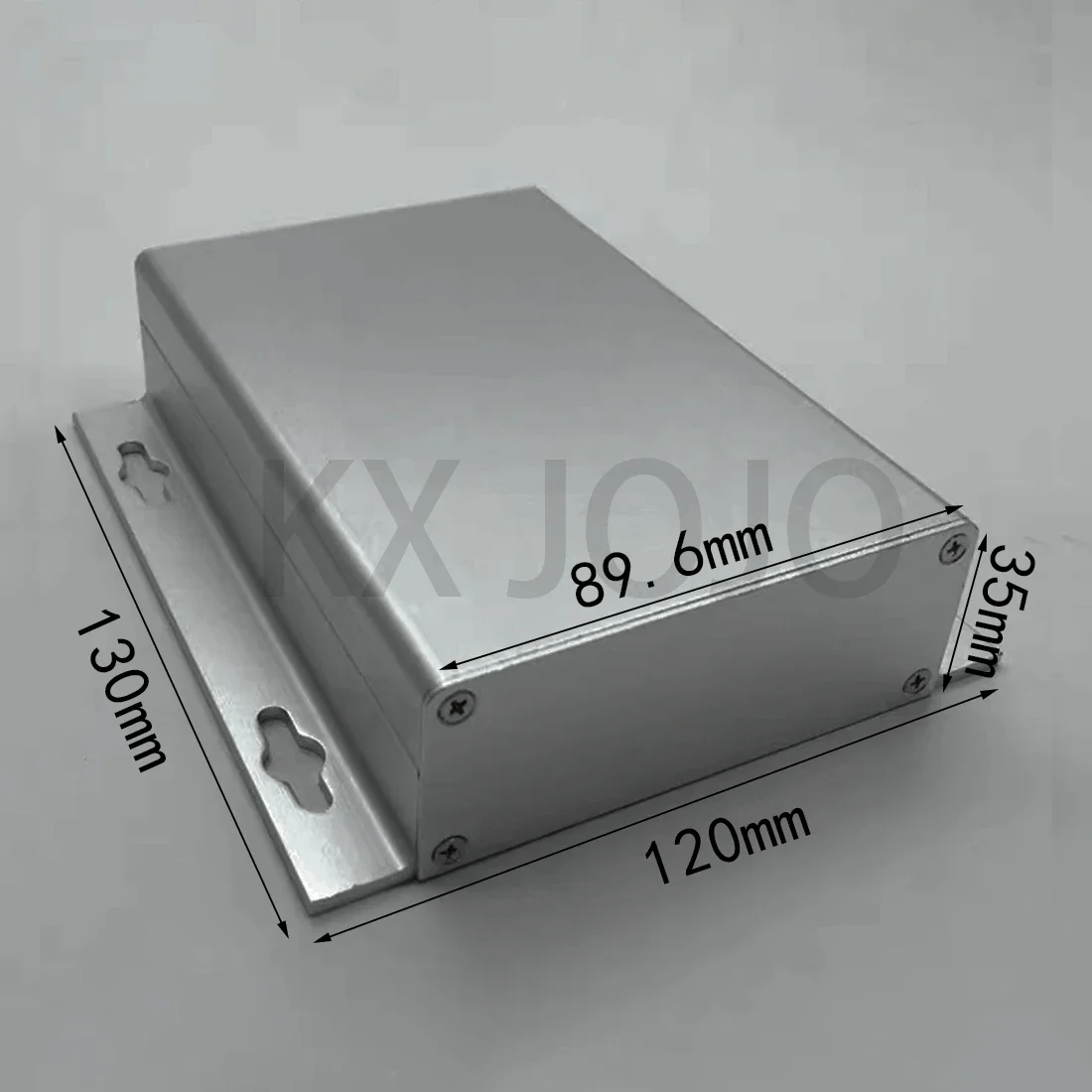 

Aluminum Enclosure 120*35*130mm Split Waterproof Case with Ears PCB DIY Instrument Electronic Project Protective Box Silver