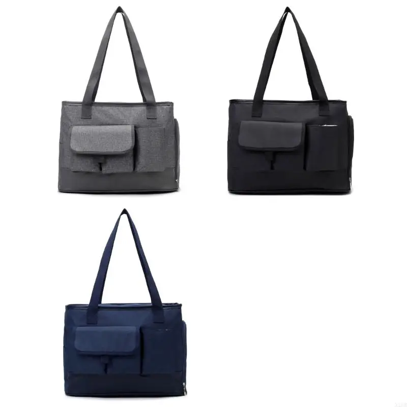 

N1HB Outdoor Mom Bag Large Capacity Multifunctional Baby Bottle Storage Bag Travel Dry Wet Separation Handbag Organiser