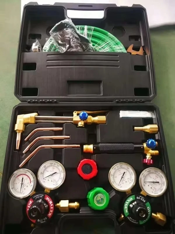 مجموعة لحام وقطع أفريقيا مع منظم الأكسجين والأسيتيلين والأنابيب والشعلة #3