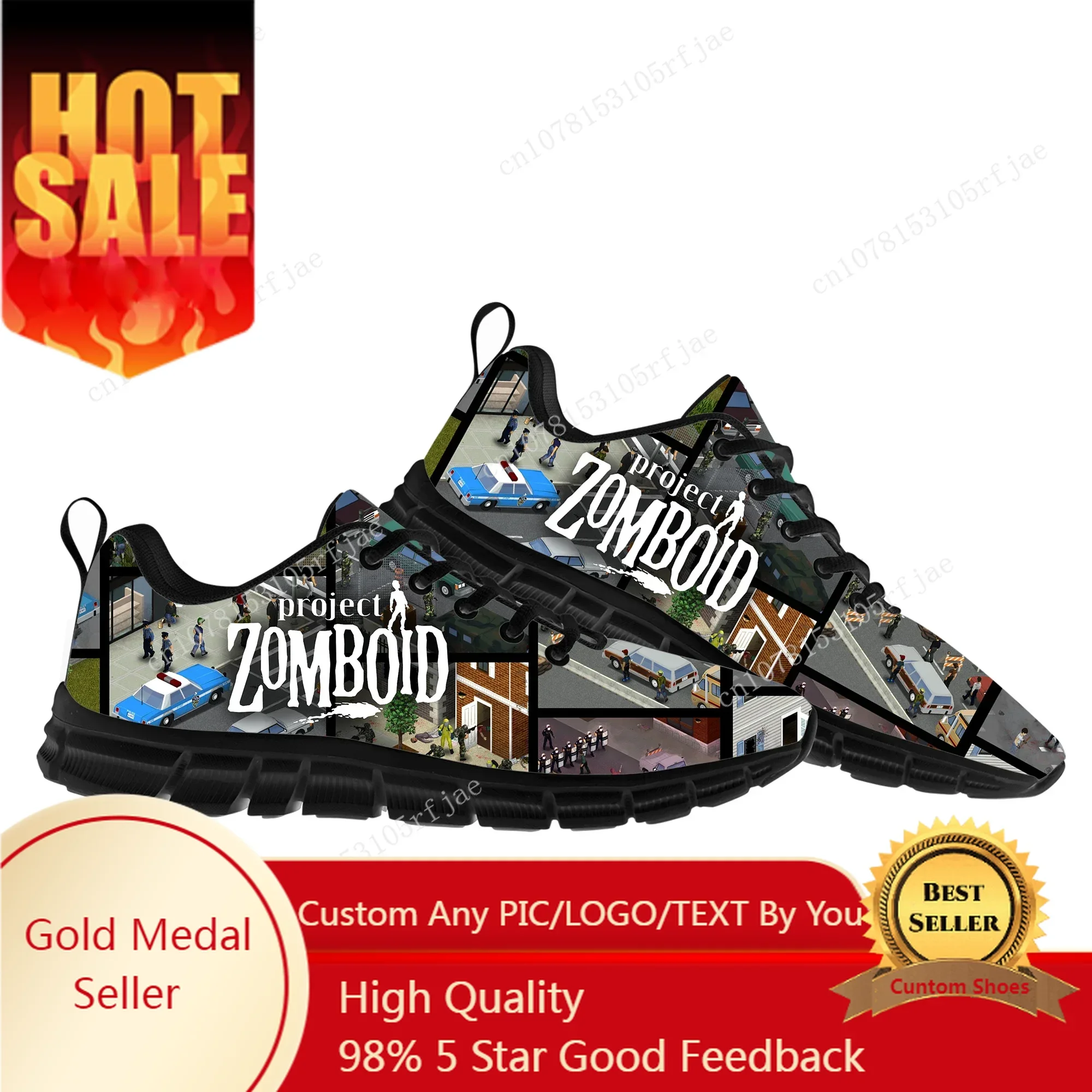 

Project Zomboid Sports Shoes Cartoon Game Mens Womens Teenager Sneakers Fashion Sneaker Custom Built Shoes