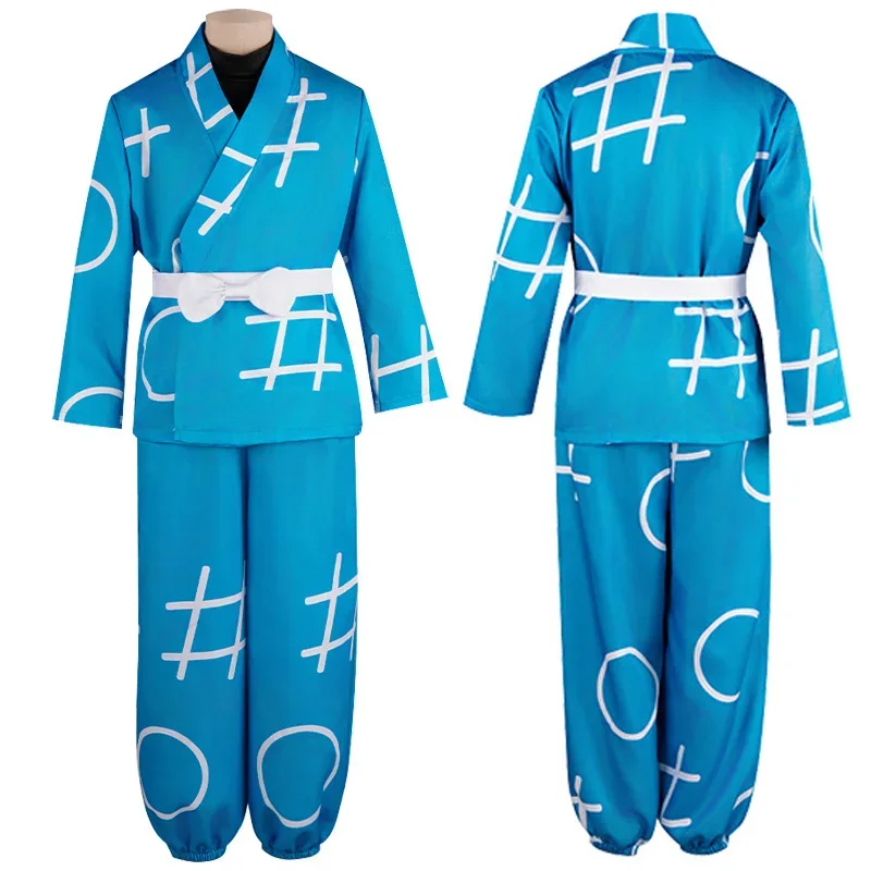 

Costume de Cosplay Anime Nintama Rantarou, uniforme de karaté bleu de l'académie Ninjutsu, Costumes de Cosplay de karaté Rantaro