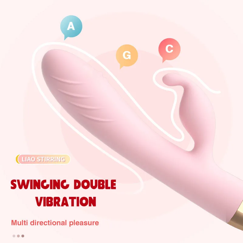 Vibromasseur gode en silicone étanche pour femme, masseur de vagin, stimulateur de clitoris, masturbation féminine, jouets sexuels pour adultes