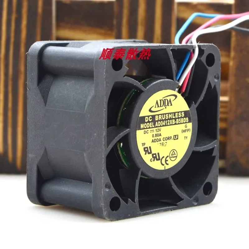 ADDA AD0412XB-B5BDS 4 와이어 서버 냉각 선풍기, DC 12V, 0.80A, 40x40x28mm