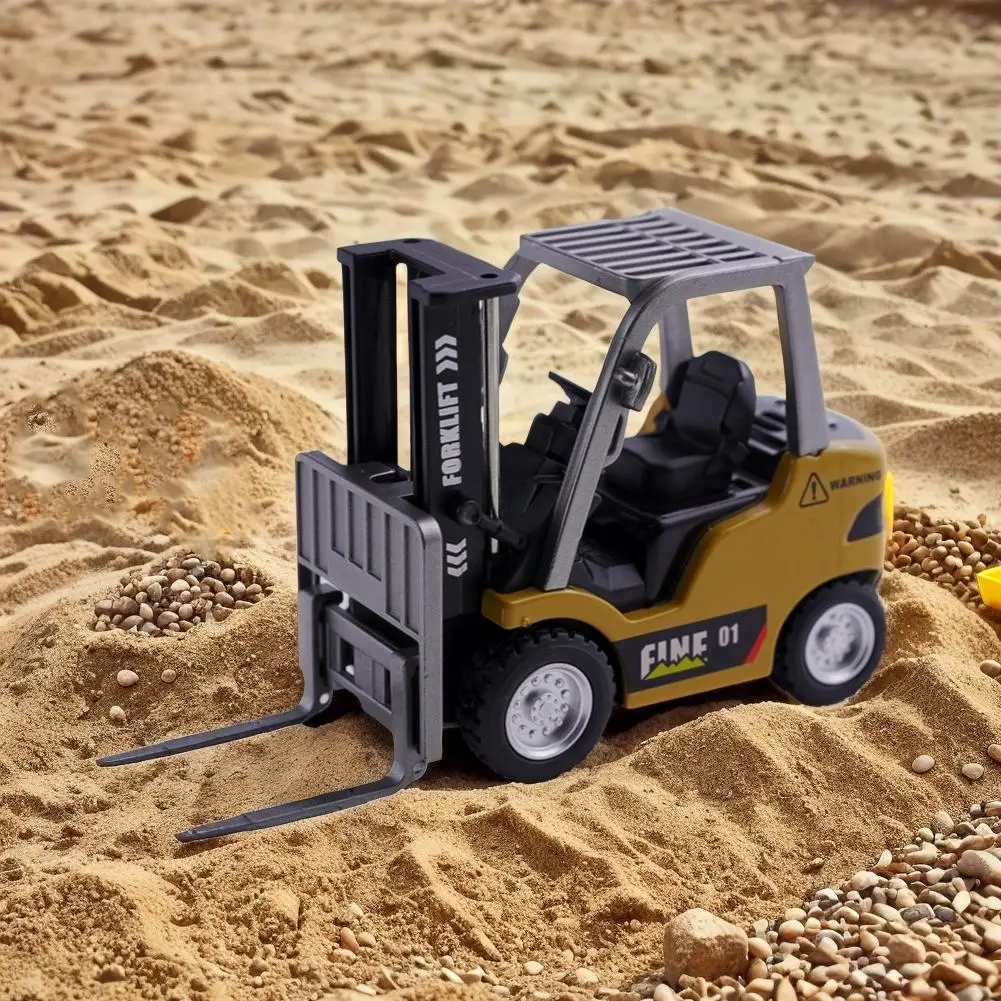 1/64 RC Trucks Alloy Forklift Mini APP 2.4GHZ RC Cars Remote Control Construction Engineer Vehicle Desktop Model Collection Gift