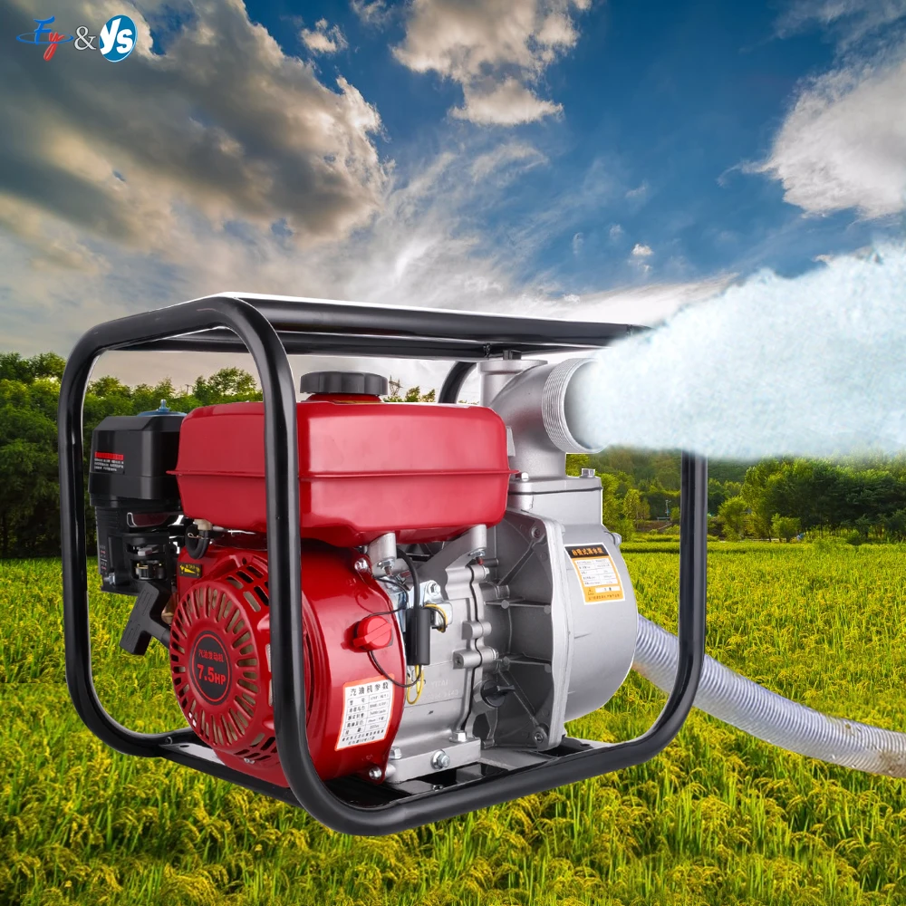 

Самовсасывающий бензиновый/дизельный водяной насос 8,5 л.с. Насос для перекачки воды, высокое давление для сельскохозяйственного орошения и защиты от пожара