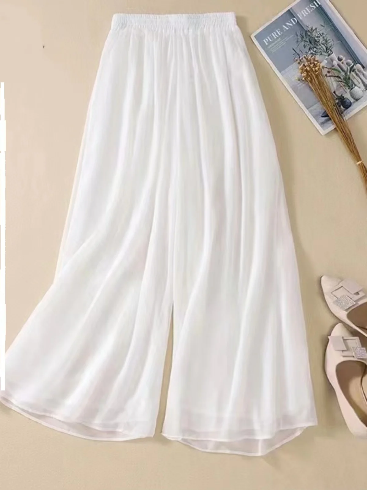 بنطال ذو قصة أرجل واسعة أخضر للمرأة الخريف ذات الطابقين منتظم صالح الجرونج المرقعة سروال قصير بطانة فحص محبوك النطاقات منقوشة سيدة OL #1