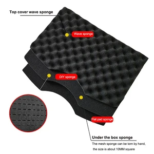 Professional suitcase toolbox with spong, complete toolbox, portable plastic box, if instrument safety equipment 12 Main Sales Tool Bag Complete - №4