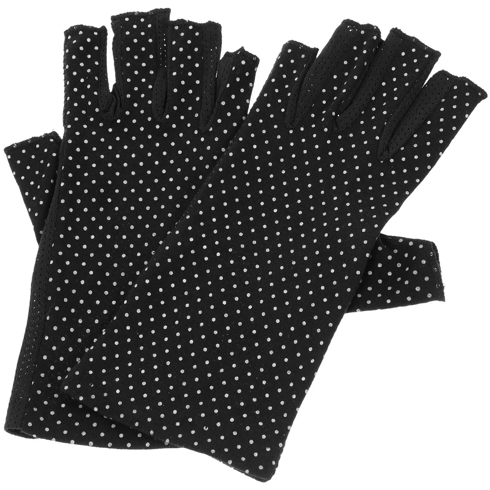 

1Pair Sunblock Gloves Uv Protection Lightweight Cotton Half Finger for Cycling Climbing Riding Fingerless Gloves