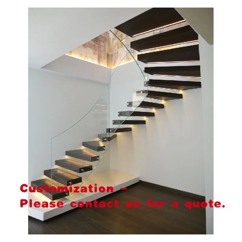 custom.Floating Stair Tread Brackets Floating Stair Kits Floating Wood Stairs