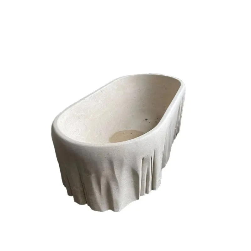 Natural stone marble bathroom shower tub custom