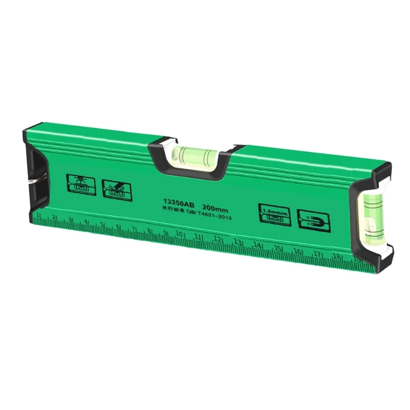 Imagem -02 - Mini Nível Magnético da Bolha Espíritos 105 155 200 mm com Base Magnética Forte