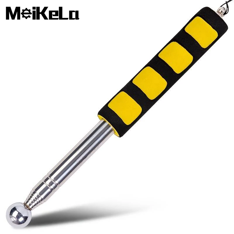 

1Pcs 98/115CM Multifunction Telescopic Self Defense Hammer Empty Drum Hammer Room Test Rod Inspection Hand Tools Metel Test