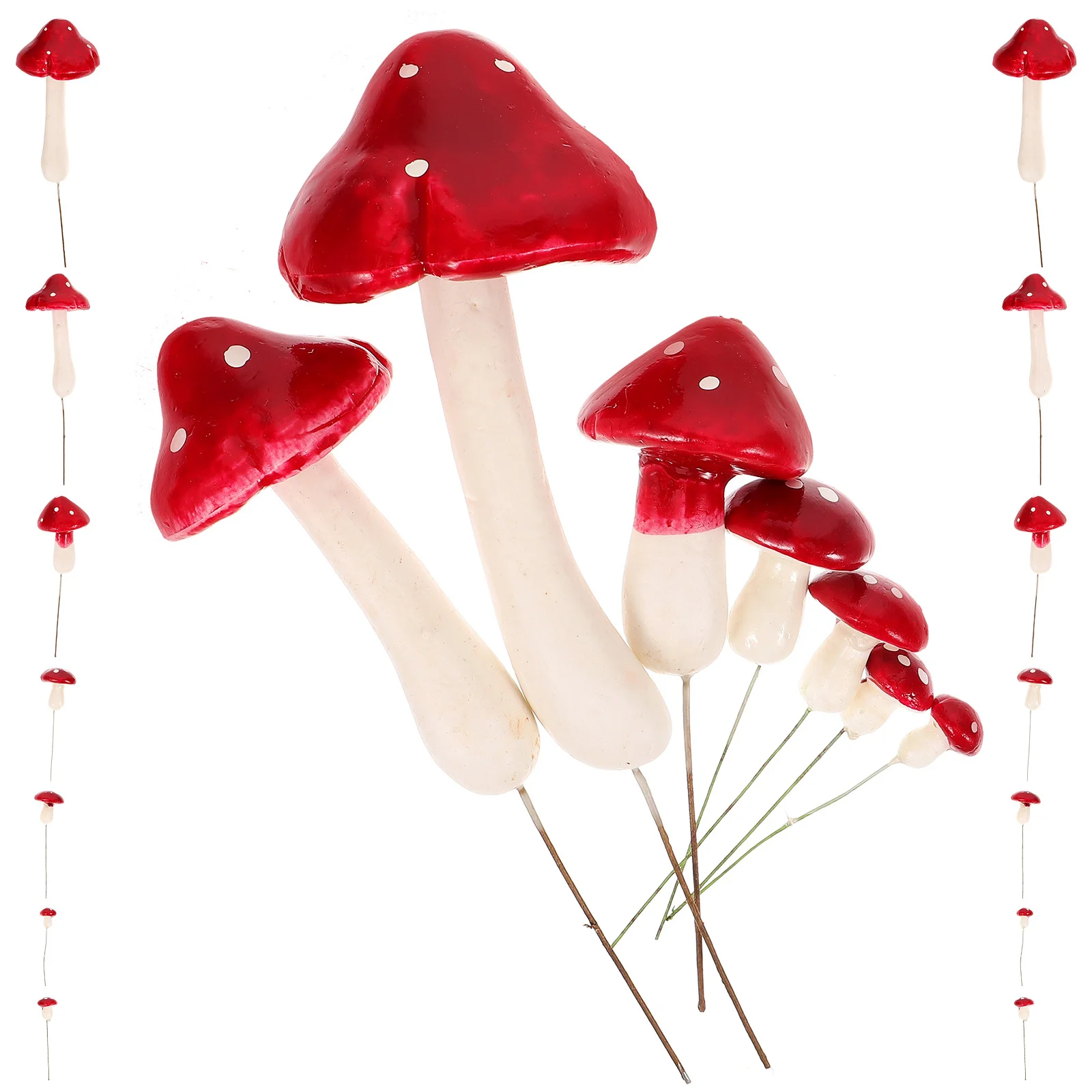 33 قطعة من رغوة الفطر الاصطناعي، فطر محاكاة واقعي مصغر للحرف اليدوية لتزيين المنزل والفطر الصغير #2