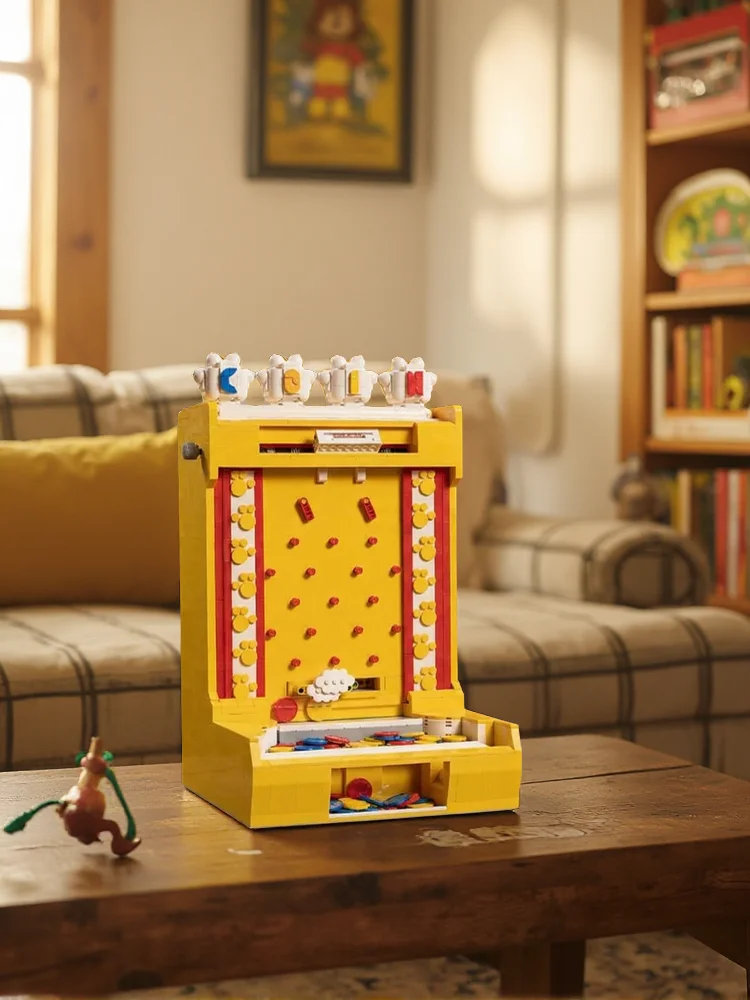 Elektrischer Münzschieber-Bausatz, Kreative Spielkonsole, Montagemodell-Bausteine, Sammelbares Heim-Deko-Element, Kreatives Spielzeug, Geschenke für Erwachsene, 2093 Teile