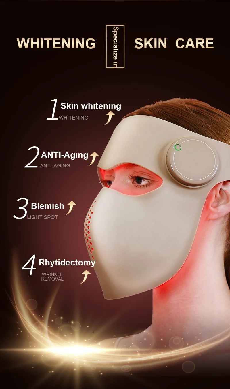 Silicone LED face and neck mask (listing 0248), view 4
