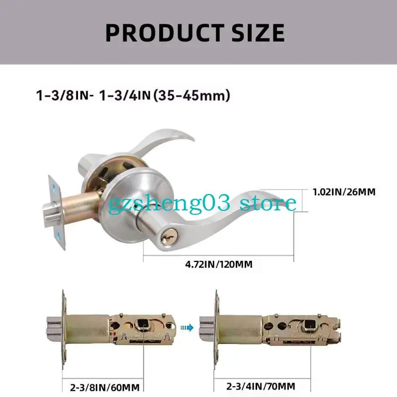 Bộ xử lý cửa U75C với chức năng mục nhập khóa có thể đảo ngược Khóa