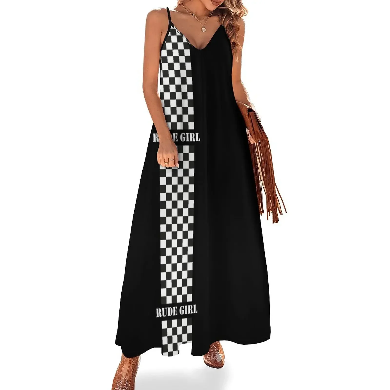 

Rude Girl - Two Tone Sleeveless Dress Woman's evening dress dress for women summer dresses for woman