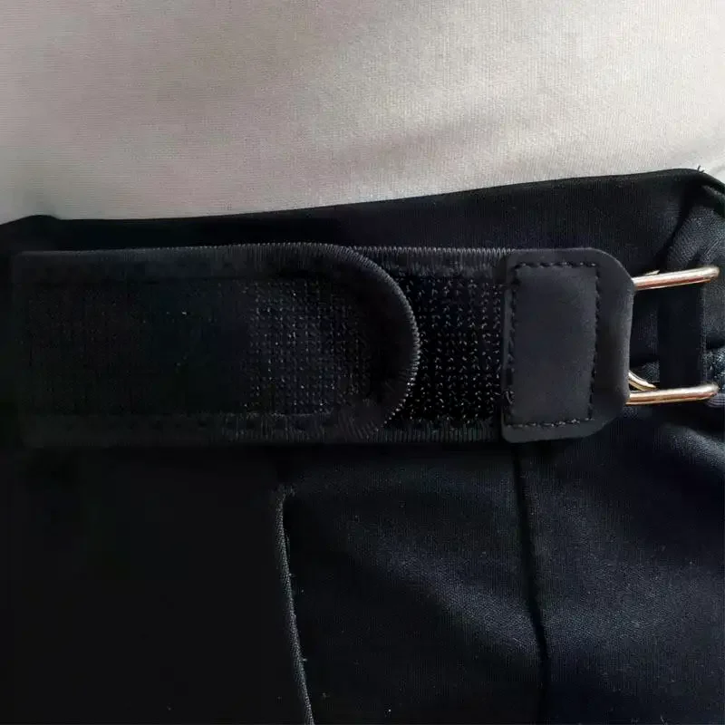 Buckleless Belt Hook Adjustable Metal Hook Elastic Belt Unisex Buckle-Free Invisible Waist Belt Closure For Outdoor Work