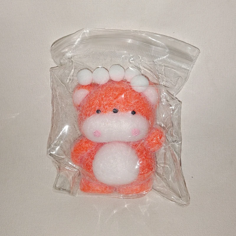 フワフワアカギツネソフトスクイーズおもちゃかわいい低反発ストレスリリーフおもちゃ新しいかわいい漫画動物人形ストレスを軽減誕生日ギフト