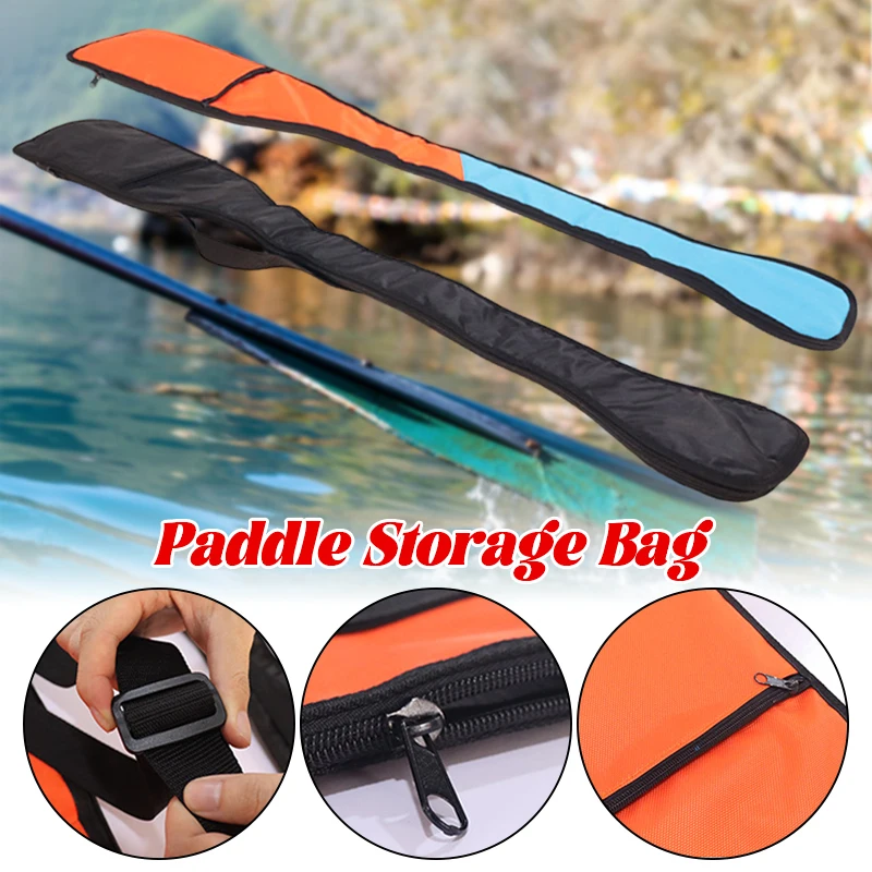 

Paddle Storage Bag 129*22Cm Adjustable Shoulder Black Can Storage 2 Paddle Carrying Oar Bag Nylon Handle Kayaks Inflatable Boats