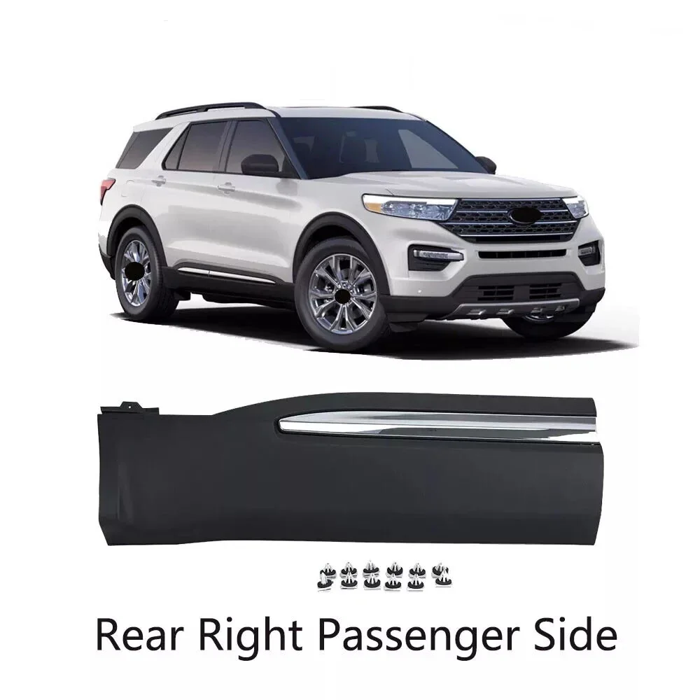 

Rear Door Molding Lower Right Passenger Side Compatible for Ford Explorer 2020 2021 Replaces LB5B-S25334-D Decorative Strip